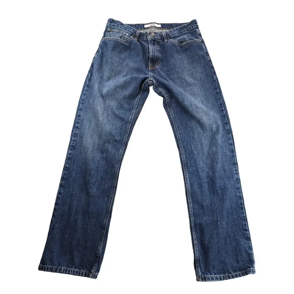 Y2K Tommy Hilfiger Jeans Mens 32 x 30 Blue Denim Straight Leg Preppy Office Work